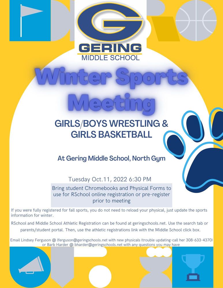 GJHS Winter Sports Meeting!!!