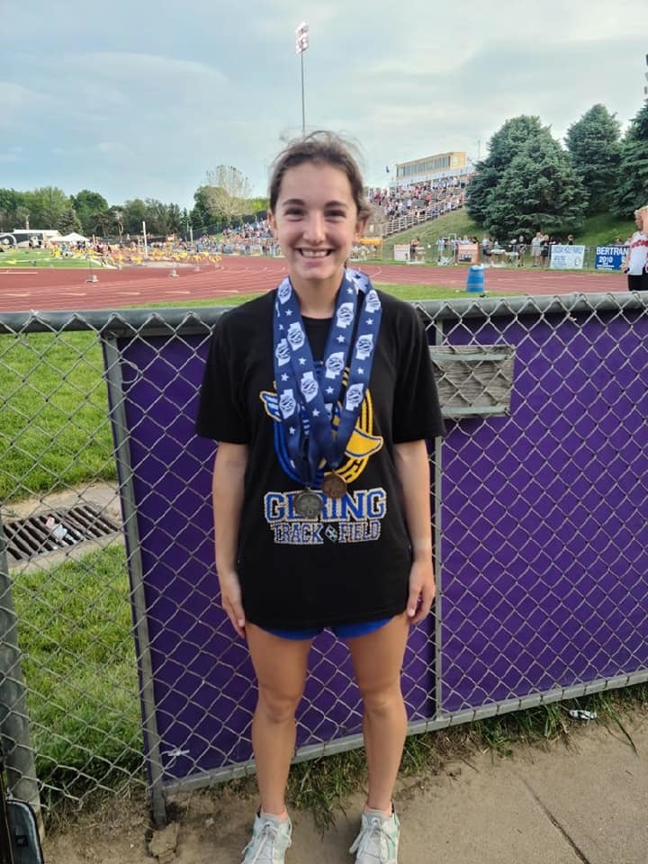 State Track Update: More hardware today ... - Madison Seiler finished 7th in the 800 Meter Run and 6th in the 1600 Meter Run. - Trent Davis finished 8th in the Long Jump.  - Logan Andrews finished 5th in the 1600.  #beBLUEandGold Congrats Bulldogs!