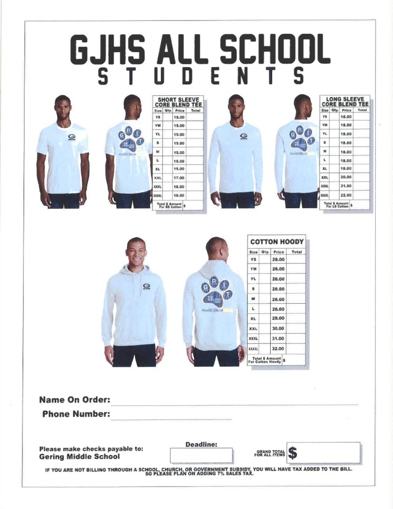 Student shirts