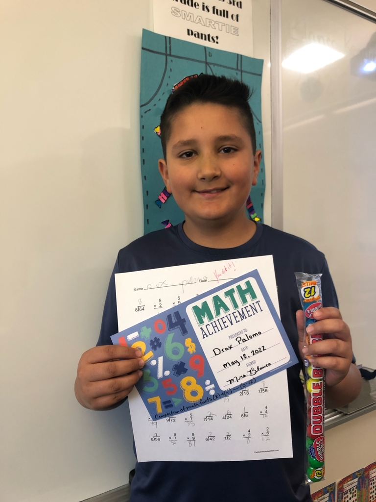 Drux mastered his math facts!!