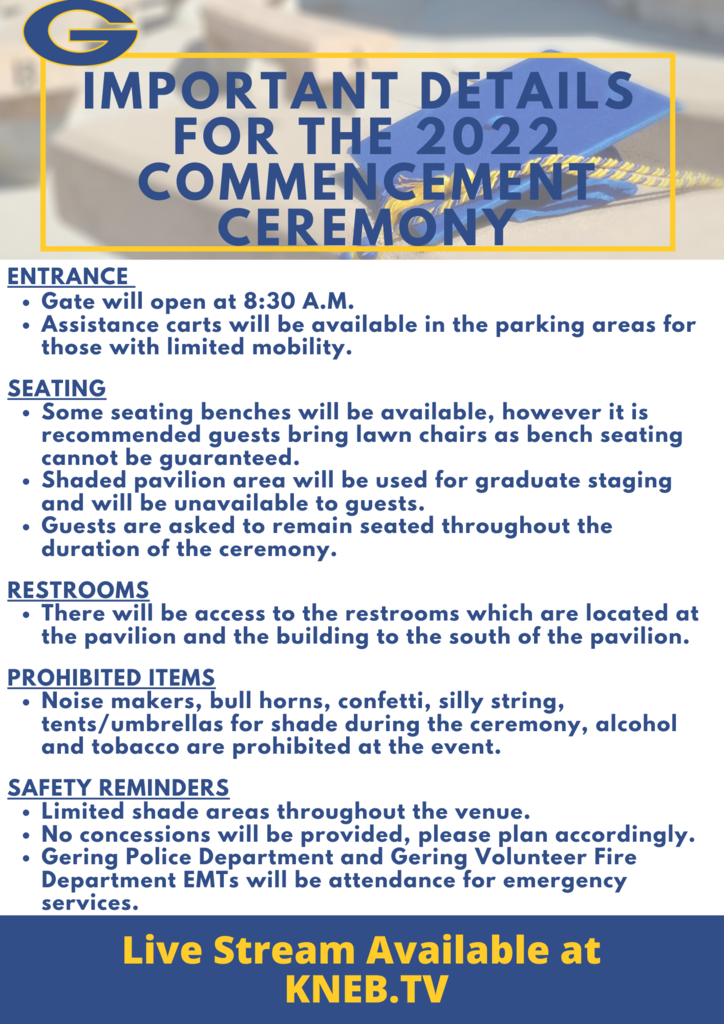 Commencement Reminders